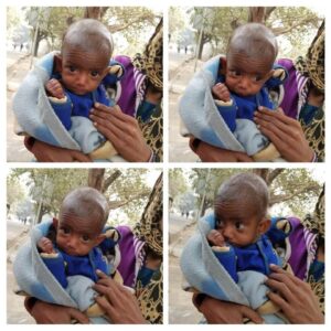 A collage of an Indian baby at Not Another Child center