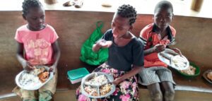 Children having food at Not Another Child center